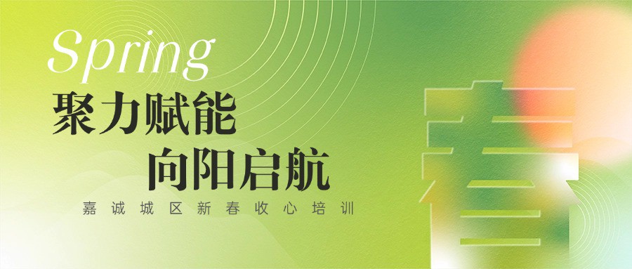聚力赋能，向阳启航-嘉诚城区新春收心培训